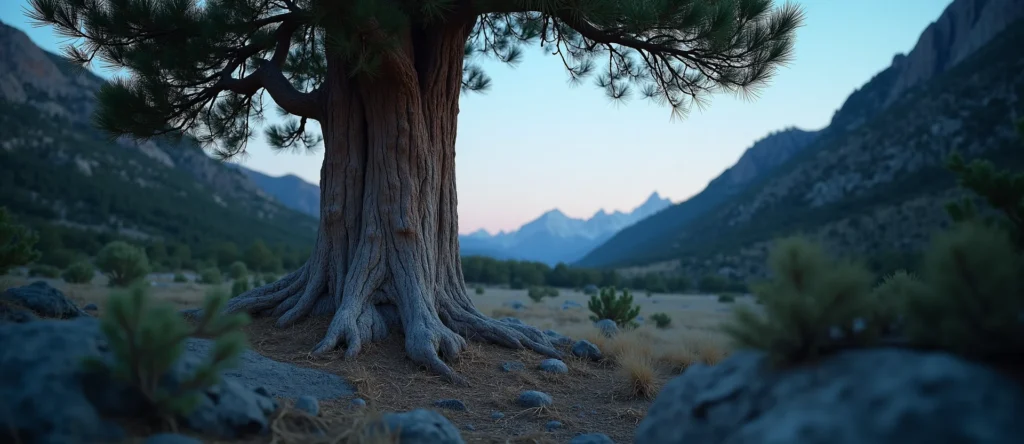 Symbolizing Growth/Resilience: A local Quaking Aspen tree growing out of a rock cleft. - AI Generated