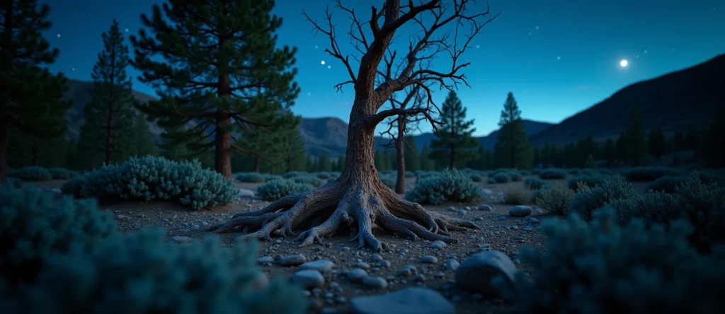 Symbolizing Growth/Resilience: A local Quaking Aspen gnarled juniper roots. - AI Generated