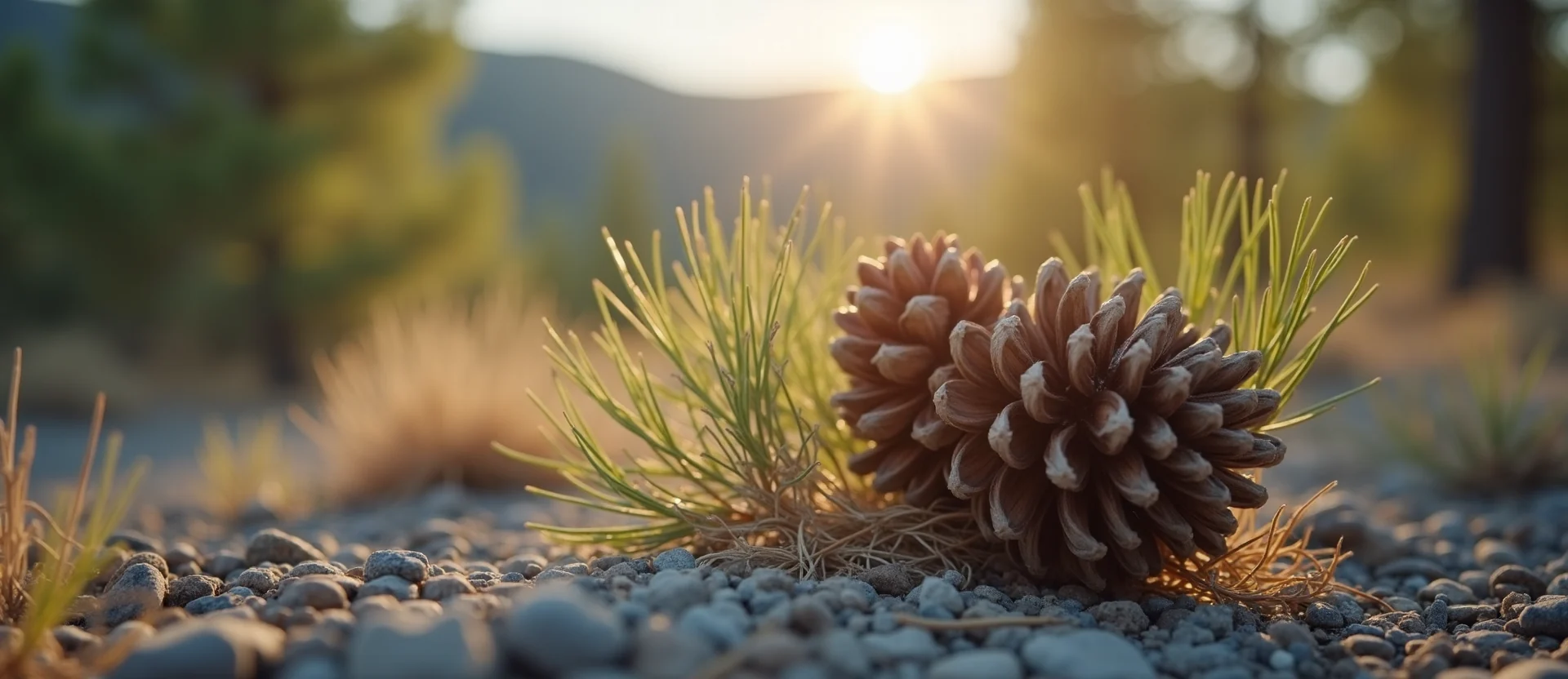 Symbolizing Seed/New Beginning: A local Quaking Aspen opening pine cone. - AI Generated