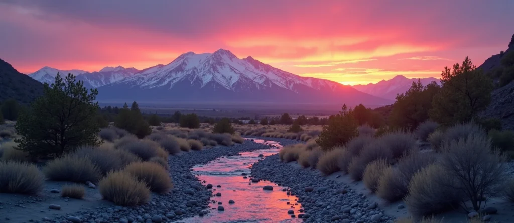 Symbolizing Identity/Local: A local Sierra Juniper Sierra Nevada skyline. - AI Generated