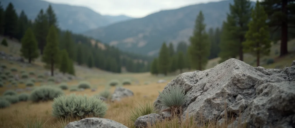 Symbolizing Identity/Local: A local Ponderosa Pine Washoe Valley floor. - AI Generated