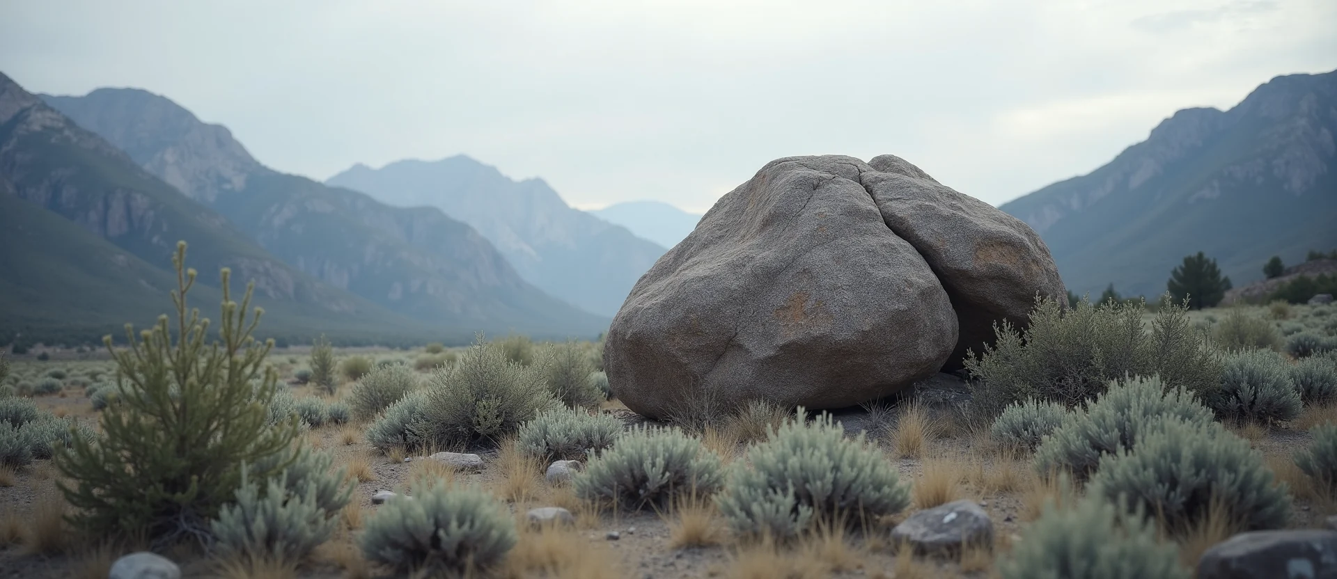 Symbolizing Stability/Peak: A local Sierra Juniper unshakable boulder. - AI Generated