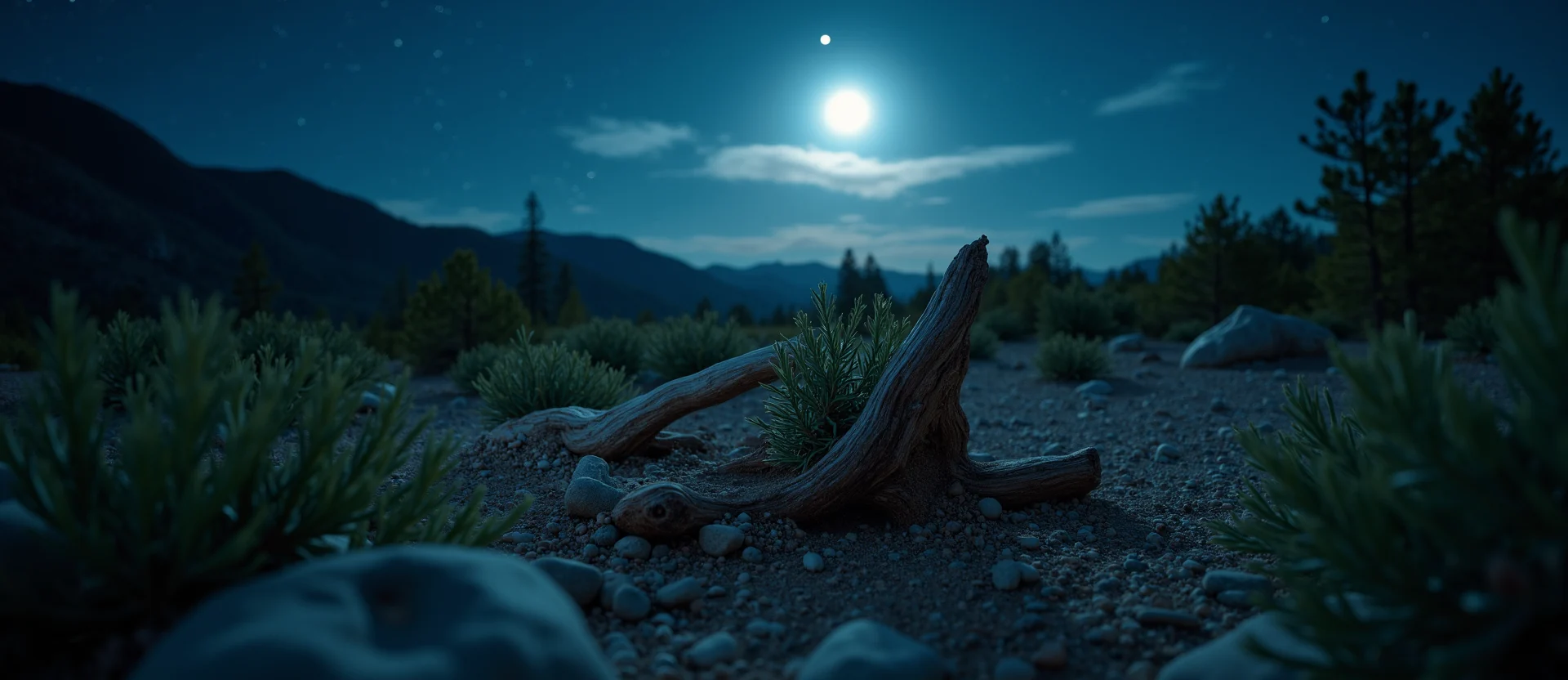 Symbolizing Growth/Resilience: A local Bitterbrush gnarled juniper roots. - AI Generated