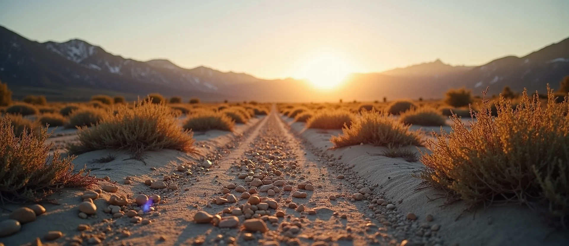 Symbolizing Identity/Local: A local Desert Peach Washoe Valley floor. - AI Generated