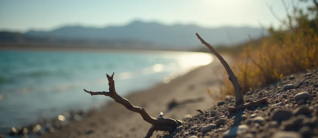 Symbolizing Stability/Peak: A local Sierra Juniper distant Sierra horizon. - AI Generated