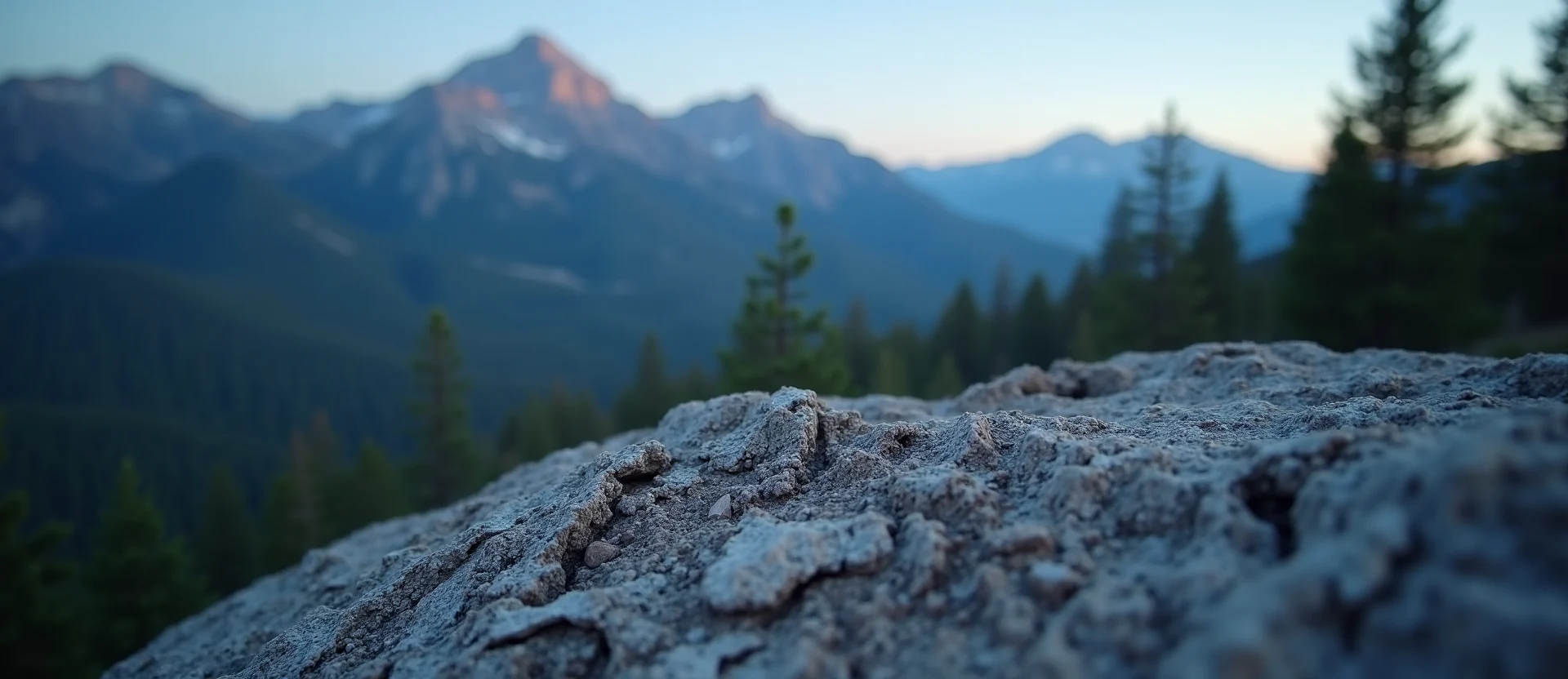 Symbolizing Stability/Peak: A local Ponderosa Pine solid mountain ridge. - AI Generated