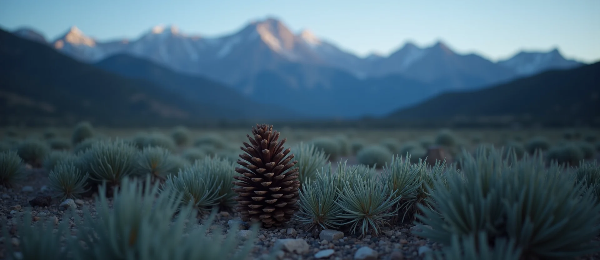 Symbolizing Seed/New Beginning: A local Sagebrush (Artemisia tridentata) opening pine cone. - AI Generated