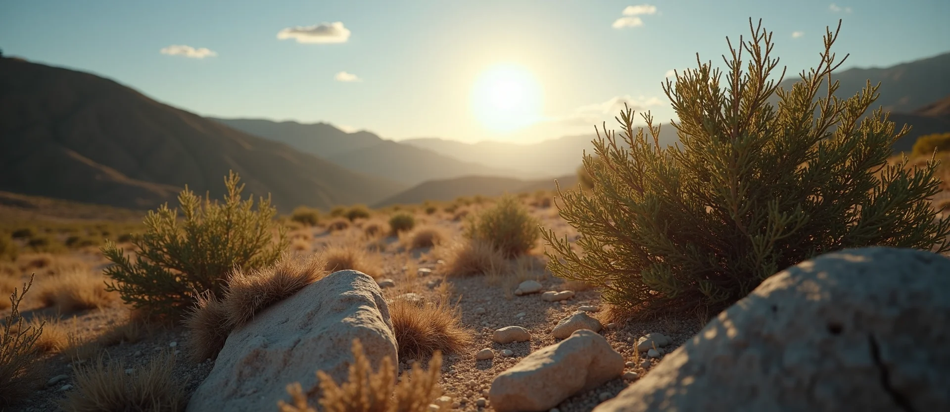 Symbolizing Identity/Local: A local Bitterbrush High Desert vista. - AI Generated