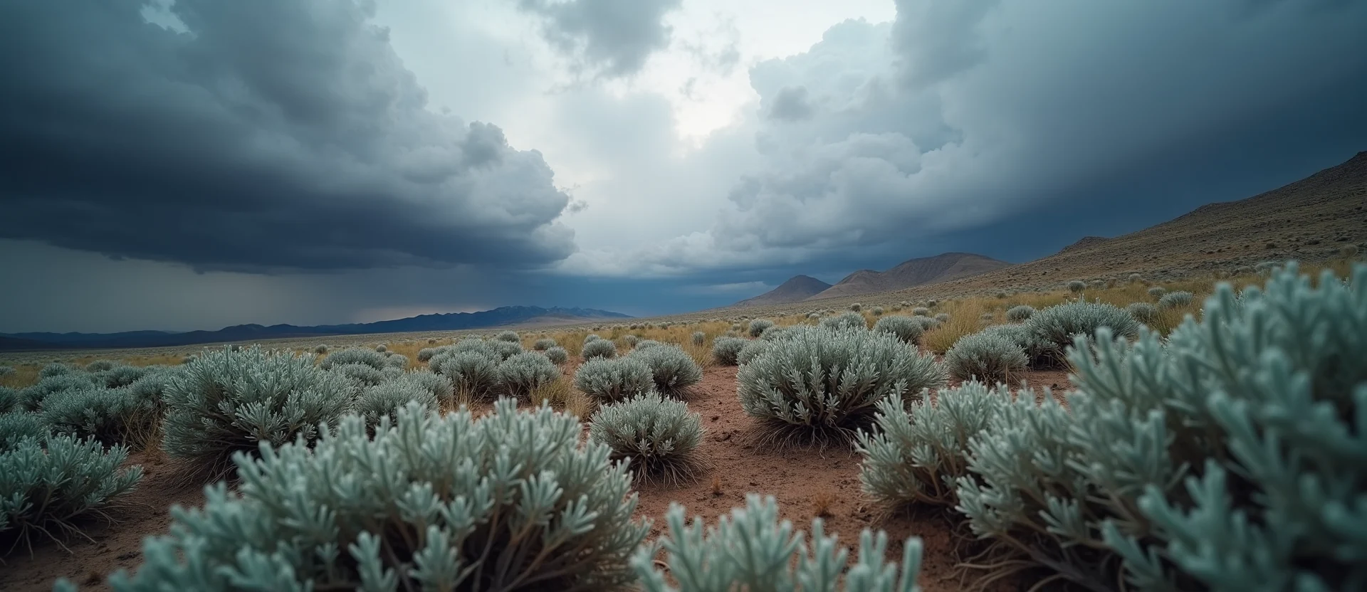 Symbolizing Identity/Local: A local Rabbitbrush High Desert vista. - AI Generated