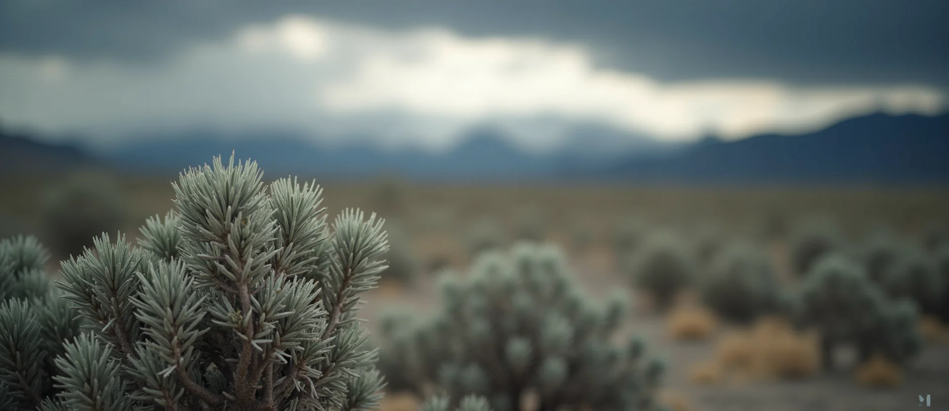 Symbolizing Stability/Peak: A local Desert Peach distant Sierra horizon. - AI Generated