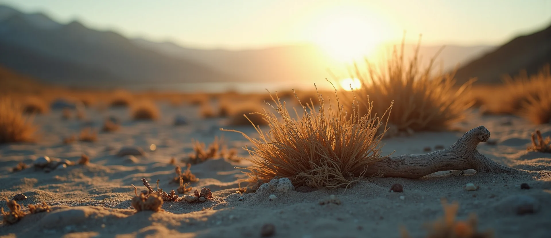 Symbolizing Identity/Local: A local Rabbitbrush Sierra Nevada skyline. - AI Generated