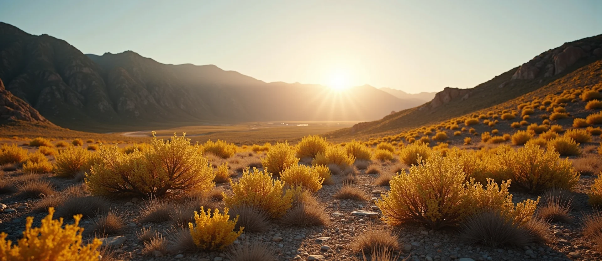 Symbolizing Identity/Local: A local Indian Paintbrush Washoe Valley floor. - AI Generated