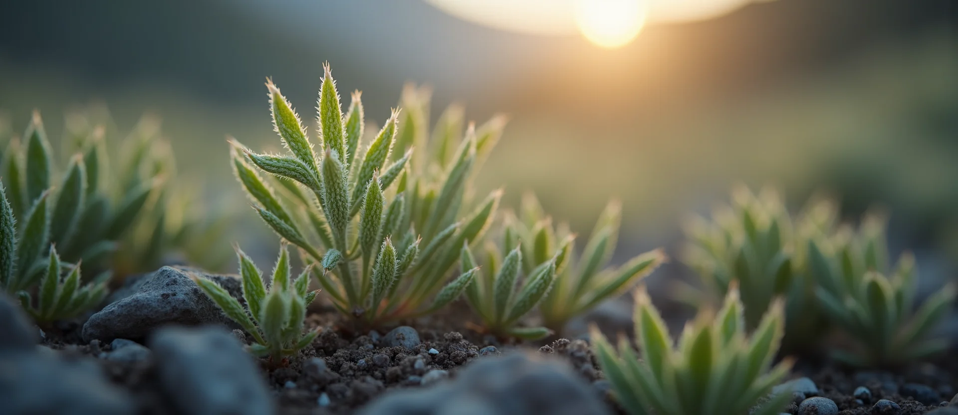 Symbolizing Seed/New Beginning: A local Manzanita sprouting sagebrush seedling. - AI Generated