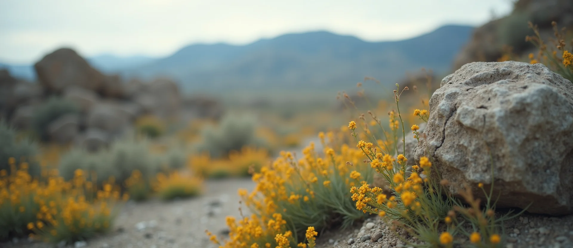 Symbolizing Identity/Local: A local Indian Paintbrush High Desert vista. - AI Generated
