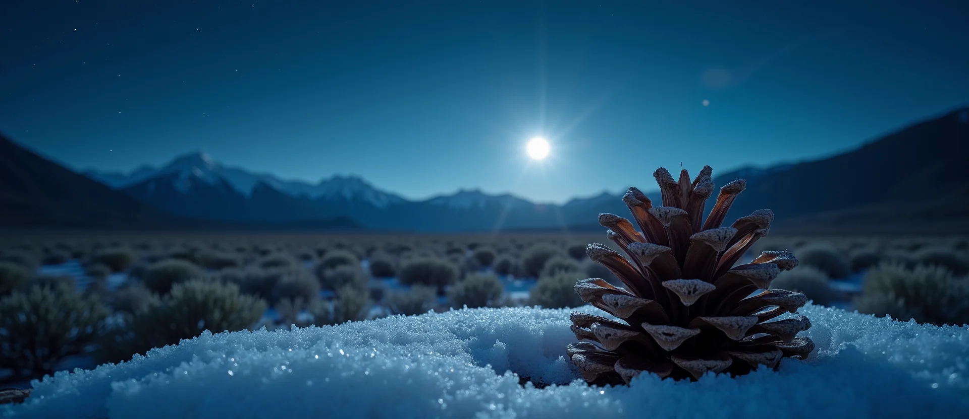 Symbolizing Seed/New Beginning: A local Bitterbrush opening pine cone. - AI Generated