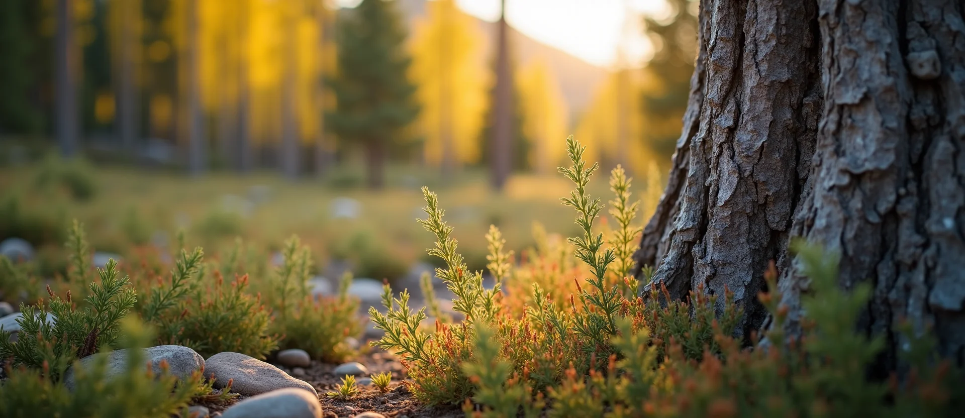 Symbolizing Growth/Resilience: A local Indian Paintbrush thriving aspen grove. - AI Generated