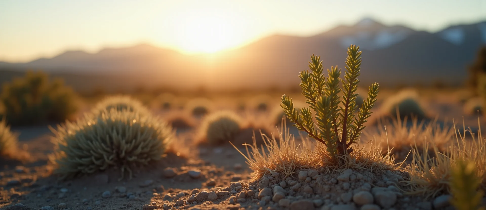 Symbolizing Seed/New Beginning: A local Bitterbrush sprouting sagebrush seedling. - AI Generated