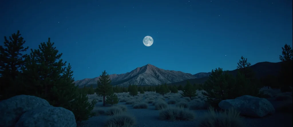 Symbolizing Identity/Local: A local Sierra Juniper Peavine Mountain silhouette. - AI Generated