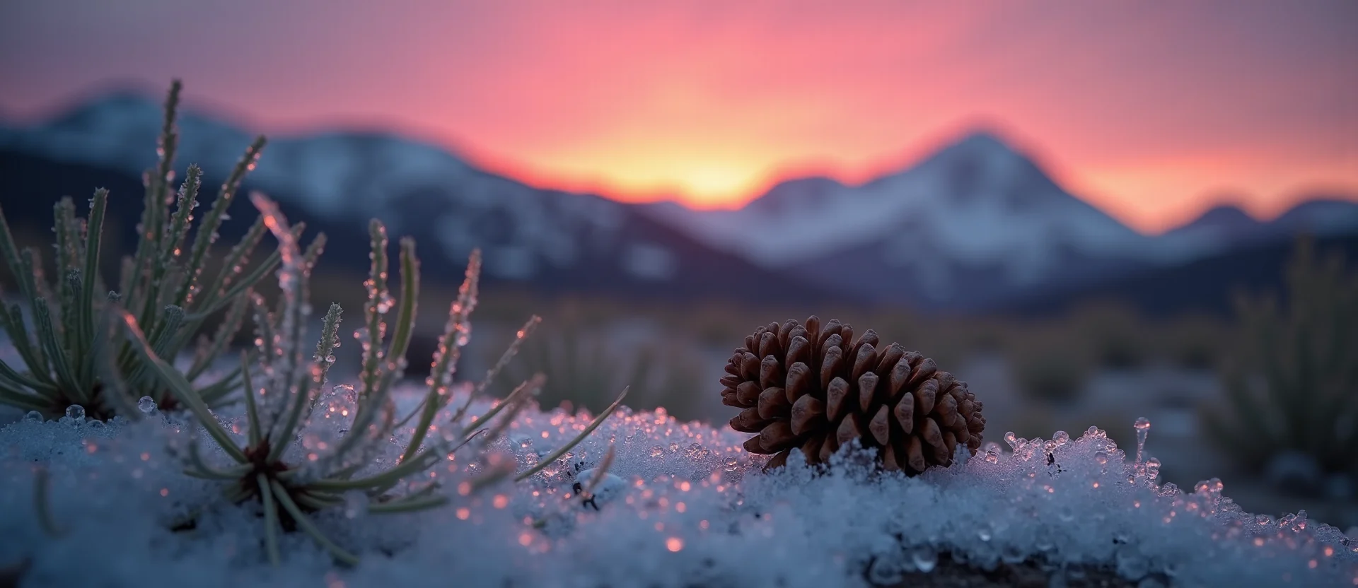 Symbolizing Seed/New Beginning: A local Bitterbrush opening pine cone. - AI Generated