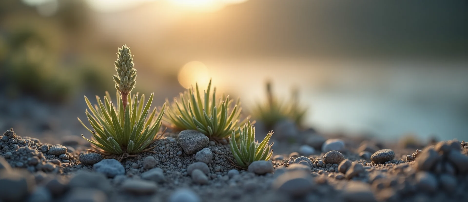 Symbolizing Seed/New Beginning: A local Rabbitbrush sprouting sagebrush seedling. - AI Generated