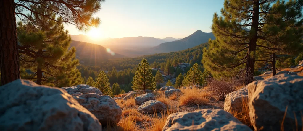 Symbolizing Identity/Local: A local Ponderosa Pine Peavine Mountain silhouette. - AI Generated