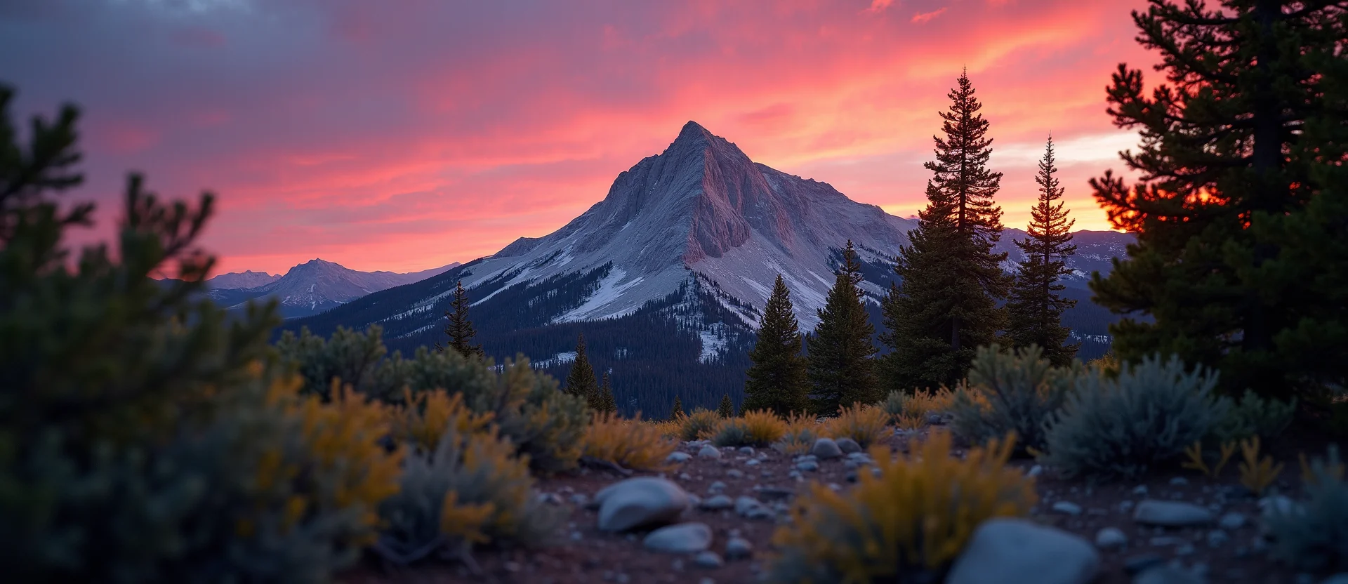 Symbolizing Stability/Peak: A local Manzanita jagged granite peak. - AI Generated