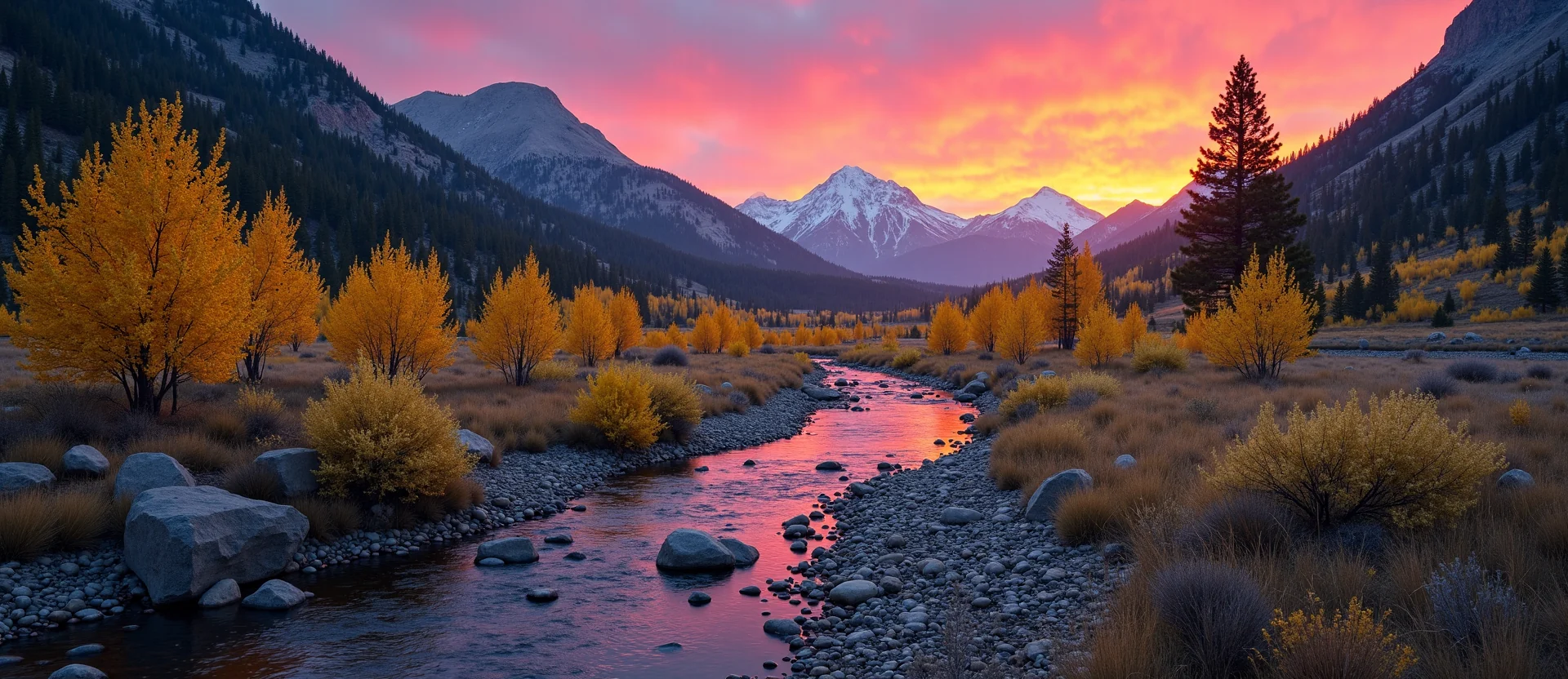 Symbolizing Flow/Cleansing: A local Manzanita babbling mountain creek. - AI Generated