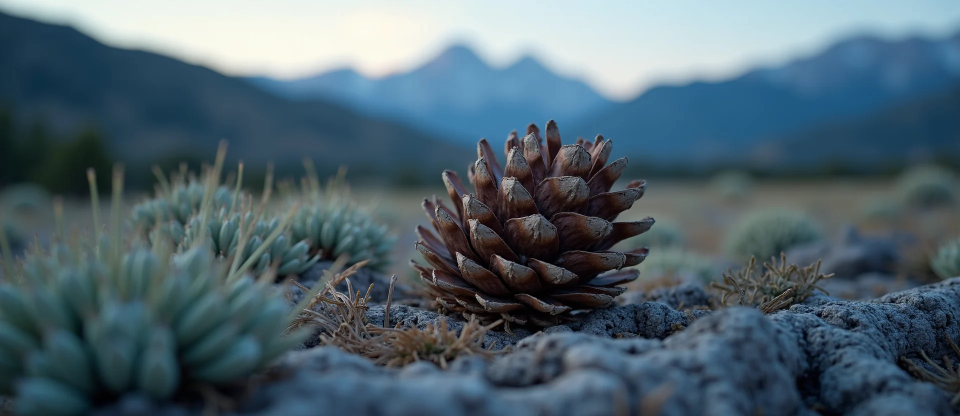 Symbolizing Seed/New Beginning: A local Quaking Aspen opening pine cone. - AI Generated