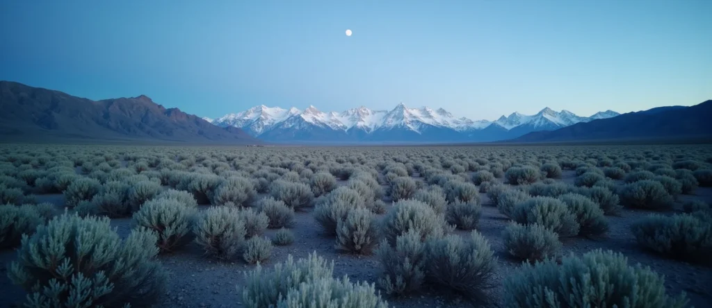 Symbolizing Identity/Local: A local Bitterbrush Washoe Valley floor. - AI Generated