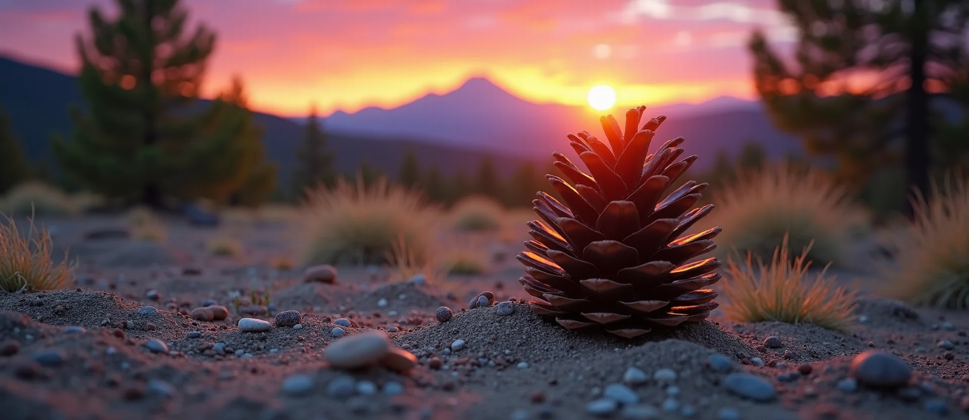 Symbolizing Seed/New Beginning: A local Quaking Aspen opening pine cone. - AI Generated