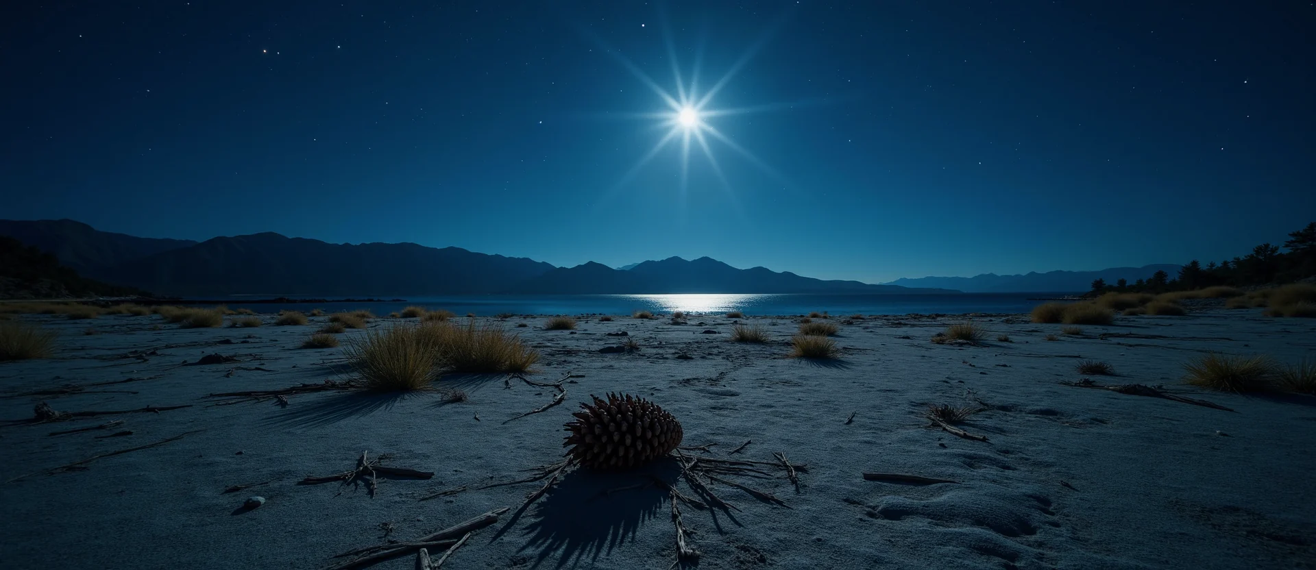 Symbolizing Seed/New Beginning: A local Sierra Juniper opening pine cone. - AI Generated