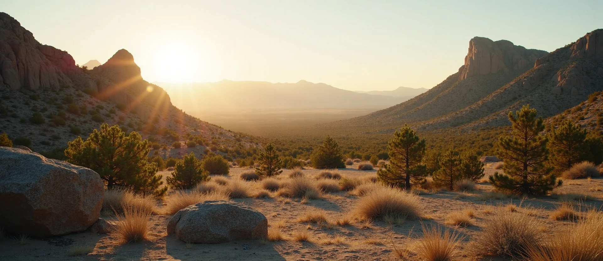 Symbolizing Identity/Local: A local Sierra Juniper High Desert vista. - AI Generated