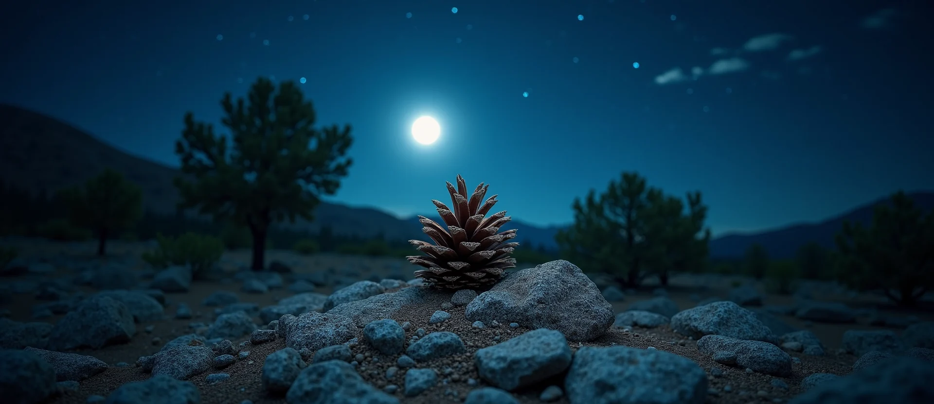 Symbolizing Seed/New Beginning: A local Mountain Mahogany opening pine cone. - AI Generated