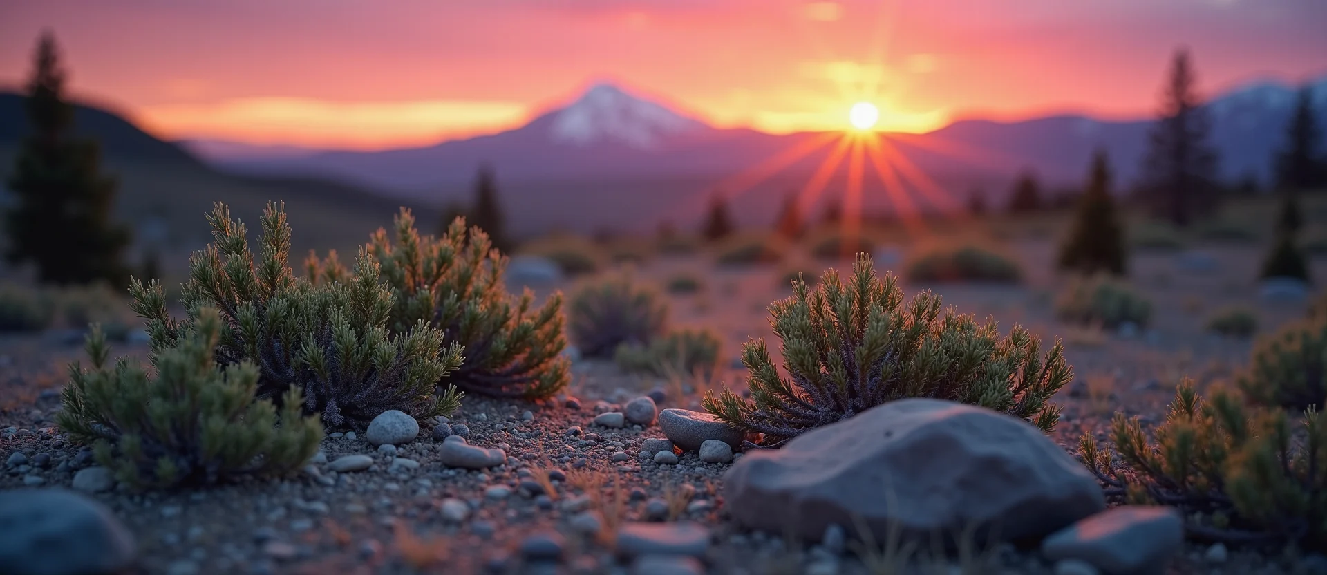 Symbolizing Identity/Local: A local Bitterbrush High Desert vista. - AI Generated