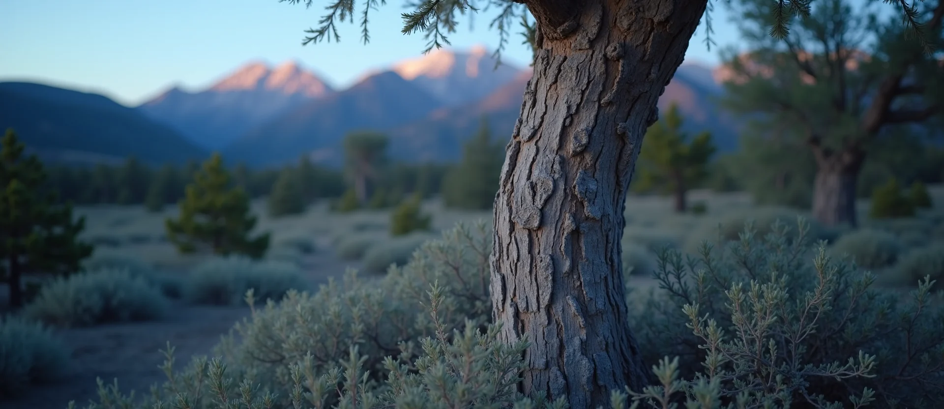 Symbolizing Growth/Resilience: A local Manzanita sturdy weathered tree trunk. - AI Generated