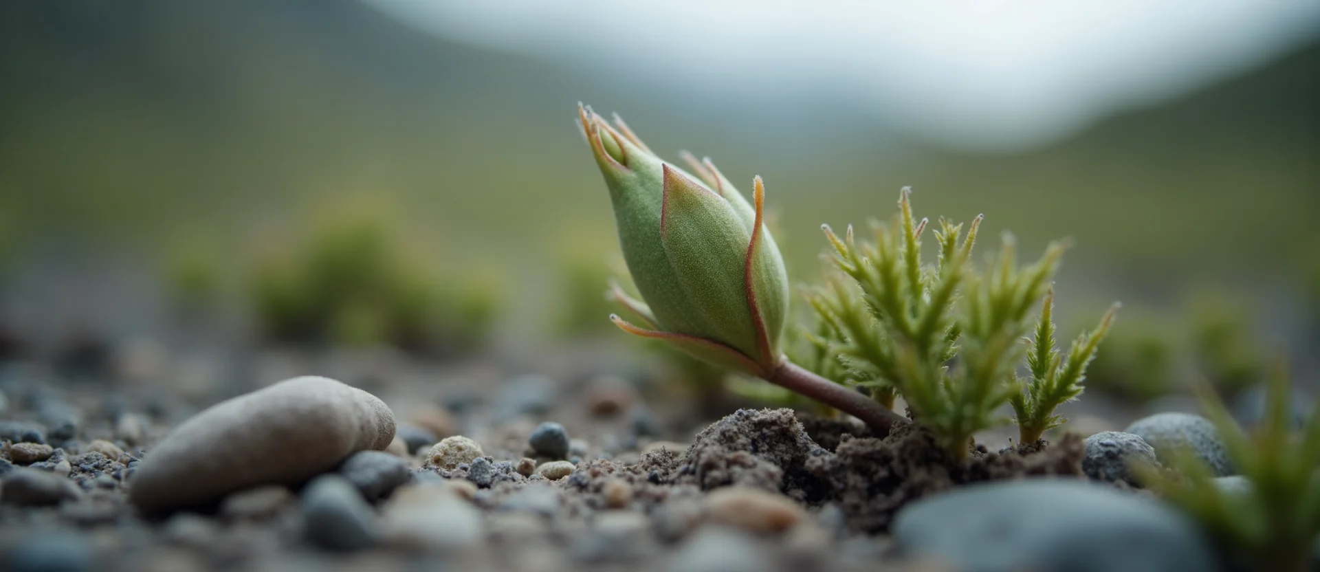 Symbolizing Seed/New Beginning: A local Quaking Aspen new green bud on a branch. - AI Generated