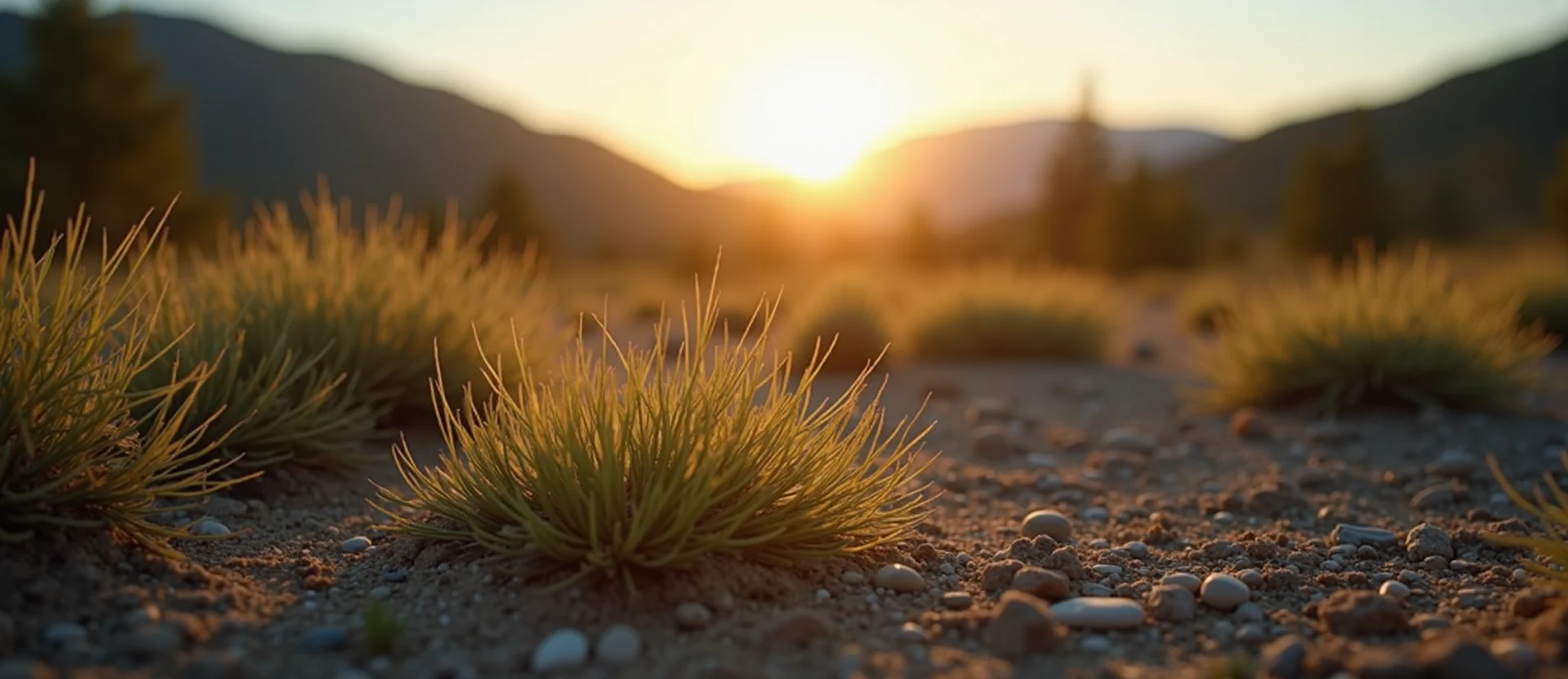 Symbolizing Seed/New Beginning: A local Sierra Juniper sprouting sagebrush seedling. - AI Generated