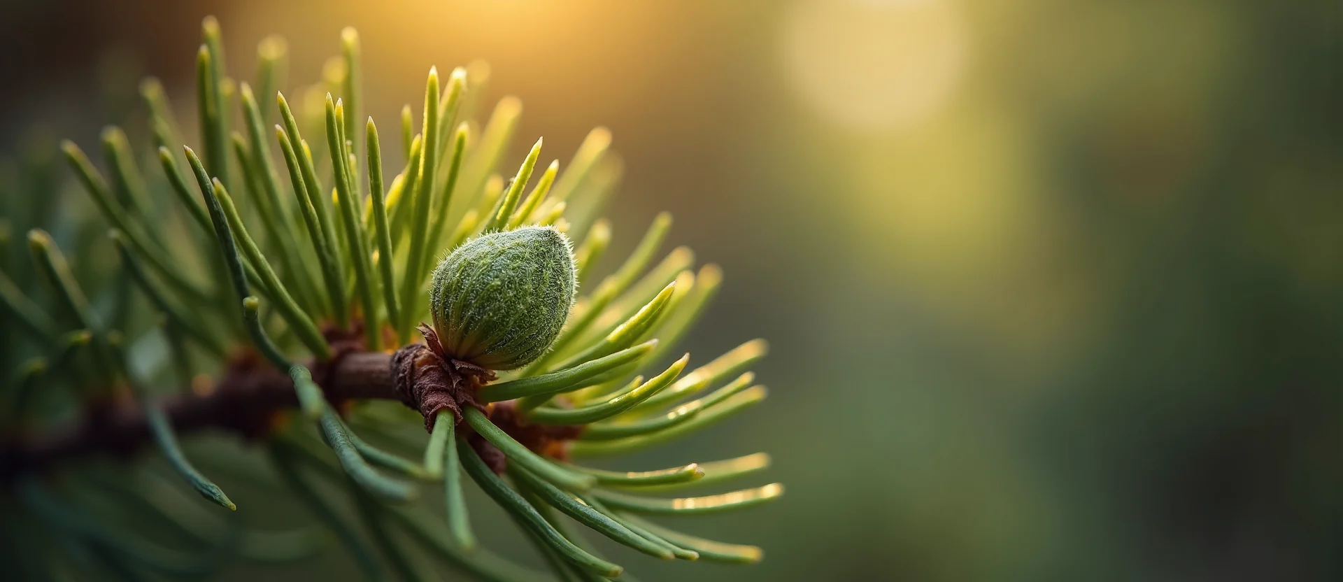 Symbolizing Seed/New Beginning: A local Desert Peach new green bud on a branch. - AI Generated