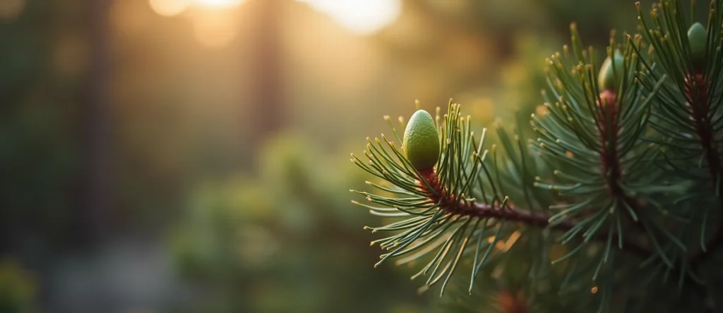 Symbolizing Seed/New Beginning: A local Mountain Mahogany new green bud on a branch. - AI Generated