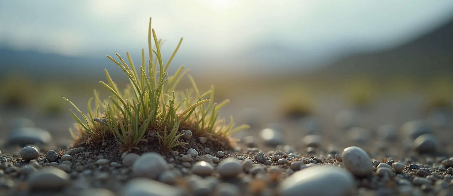 Symbolizing Seed/New Beginning: A local Indian Paintbrush sprouting sagebrush seedling. - AI Generated