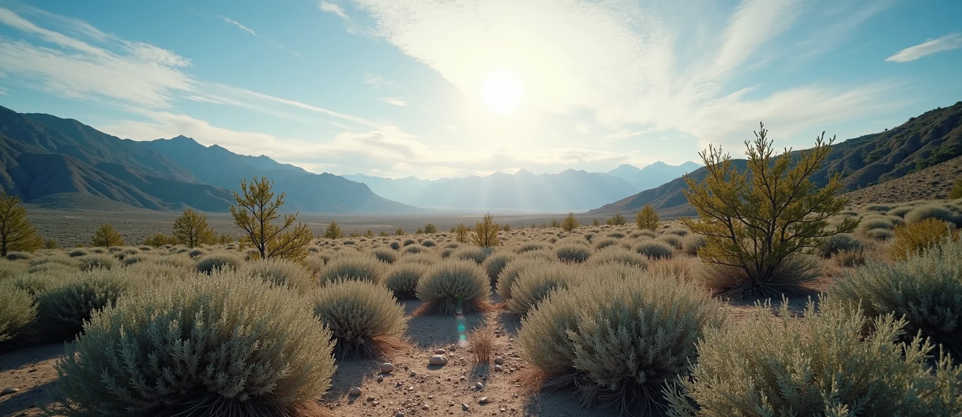 Symbolizing Identity/Local: A local Sagebrush (Artemisia tridentata) High Desert vista. - AI Generated