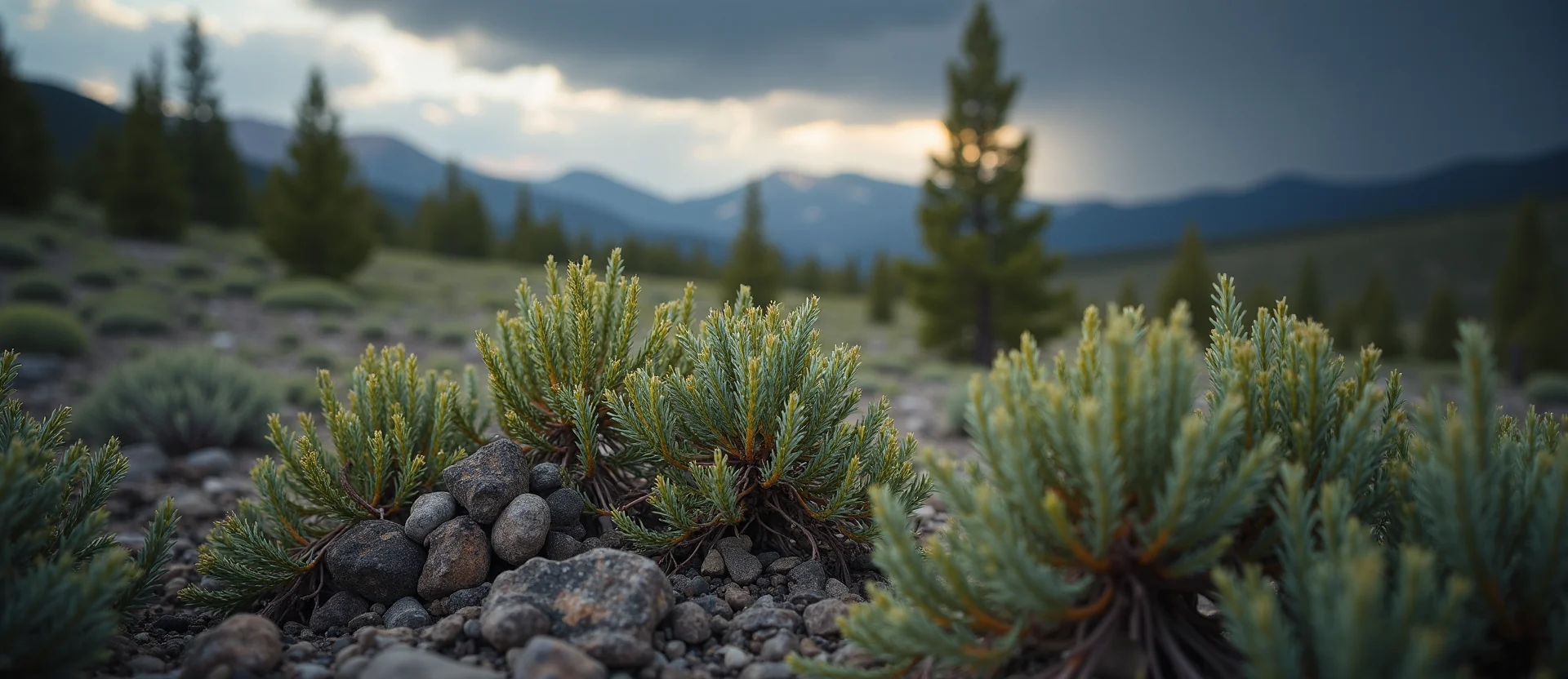 Symbolizing Growth/Resilience: A local Bitterbrush thriving aspen grove. - AI Generated