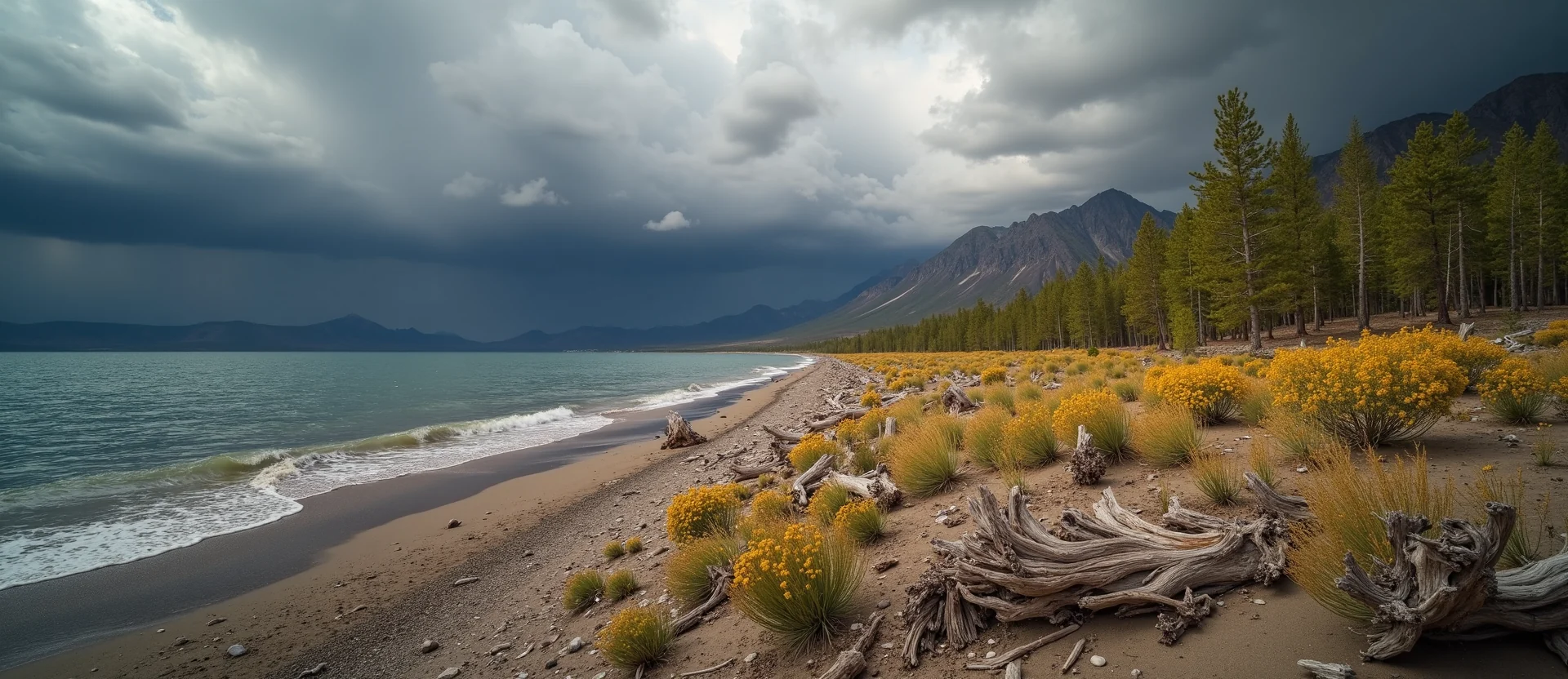 Symbolizing Growth/Resilience: A local Indian Paintbrush thriving aspen grove. - AI Generated