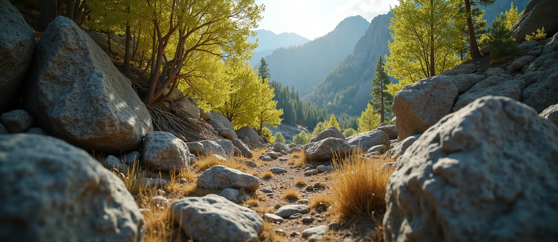 Symbolizing Growth/Resilience: A local Mountain Mahogany thriving aspen grove. - AI Generated
