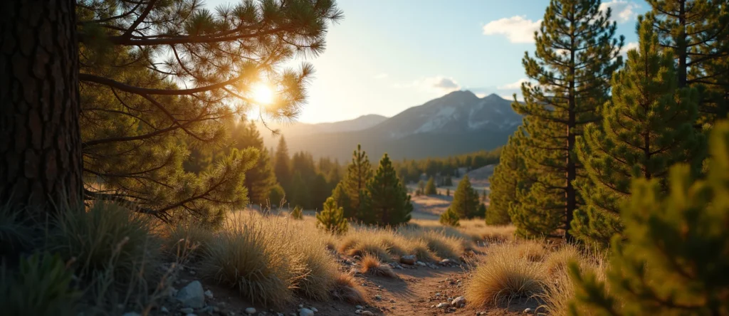 Symbolizing Identity/Local: A local Sierra Juniper Peavine Mountain silhouette. - AI Generated
