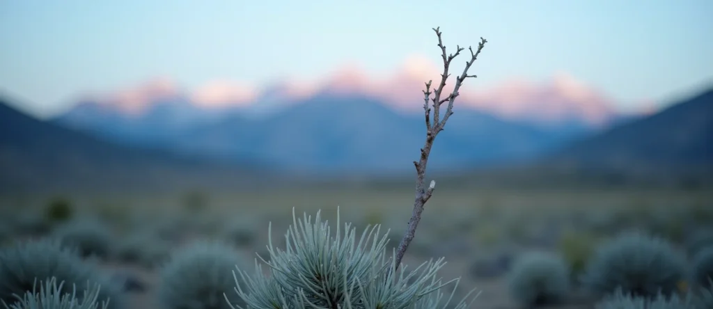 Symbolizing Growth/Resilience: A local Indian Paintbrush new branch reaching for the sky. - AI Generated