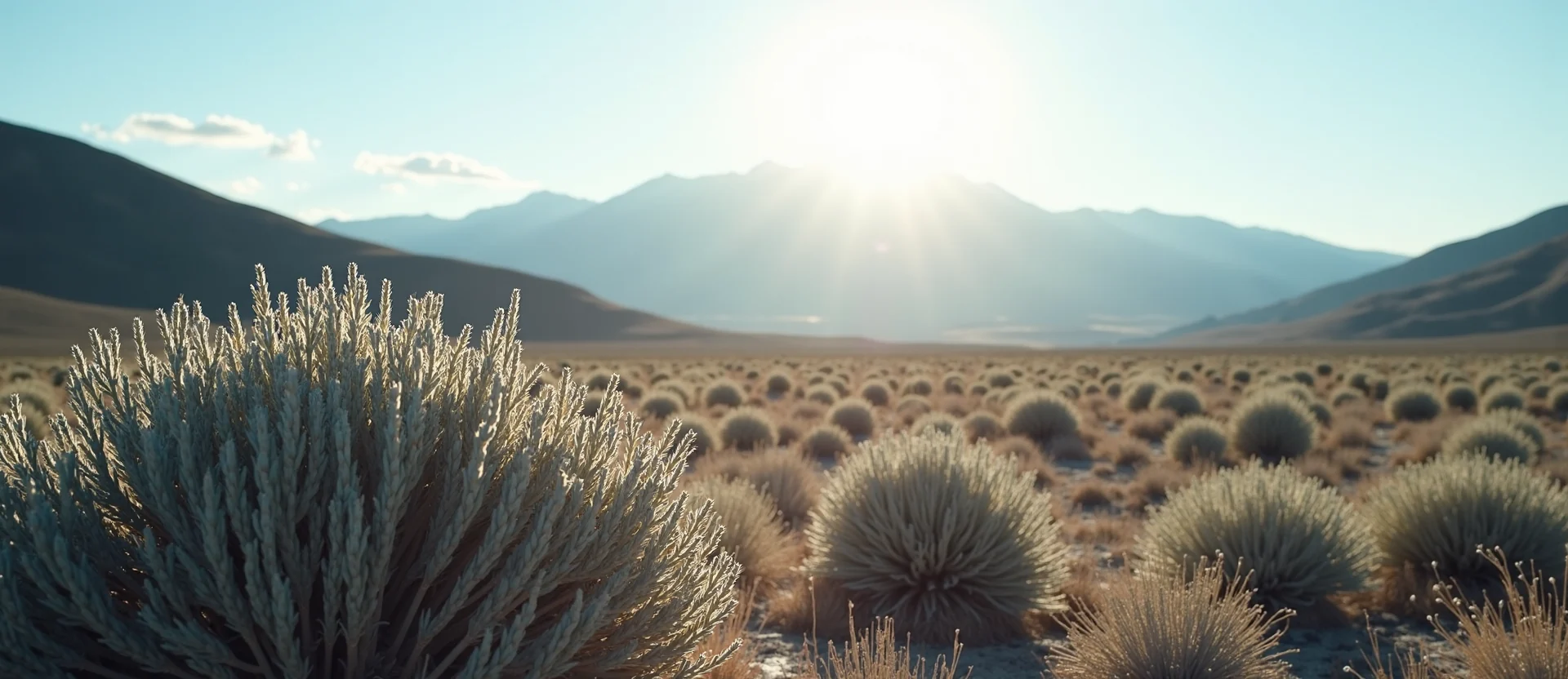Symbolizing Identity/Local: A local Sagebrush (Artemisia tridentata) Peavine Mountain silhouette. - AI Generated
