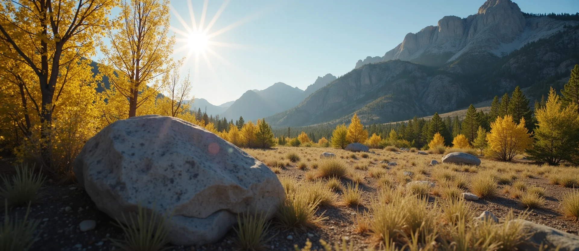 Symbolizing Stability/Peak: A local Desert Peach unshakable boulder. - AI Generated