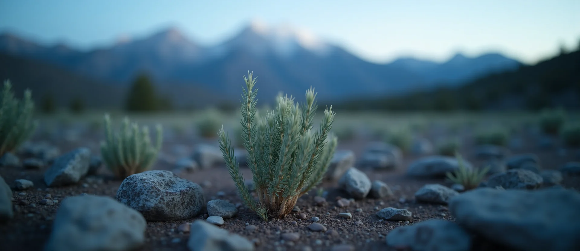 Symbolizing Seed/New Beginning: A local Manzanita sprouting sagebrush seedling. - AI Generated