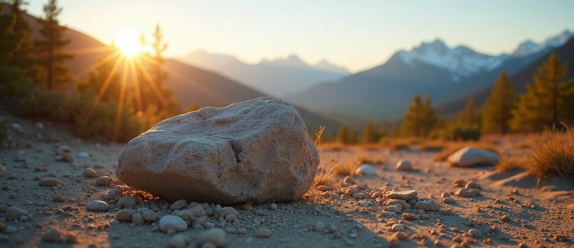 Symbolizing Stability/Peak: A local Sierra Juniper unshakable boulder. - AI Generated